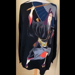 Japanese Scarf Boat Necked Shirt - unique!
